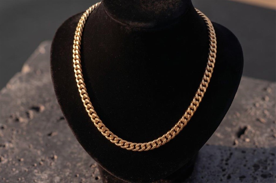 18k/ITALY  Yellow Gold Bonded  chain -(stamped 18K/ITALY)-Bonus Gift