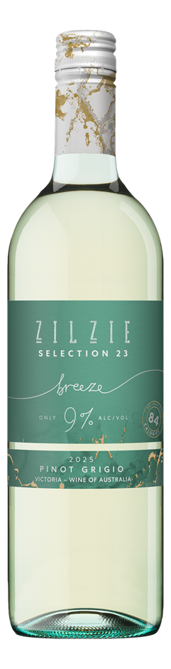 Zilzie Selection 23 Breeze Pinot Grigio 2025 (12x 750mL) VIC