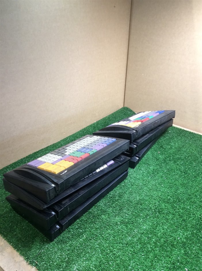 Tipro KMX128A USB MCR POS Keyboards (Lot of 7)