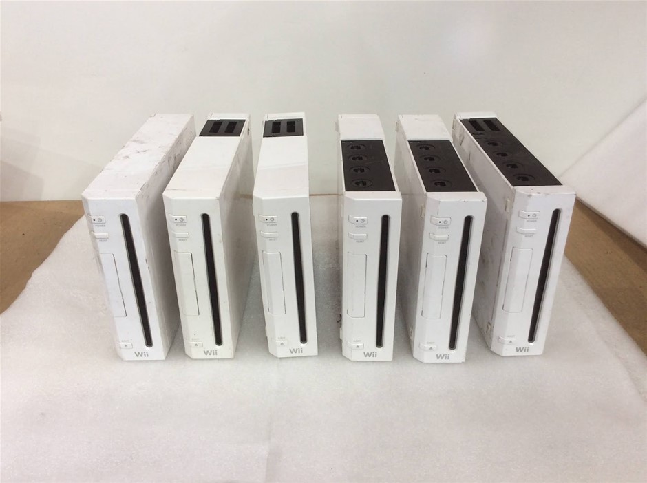 Nintendo Wii RVL-001(AUS) Game Consoles (Lot of 6)
