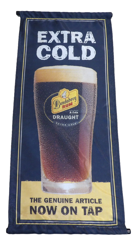 Bundaberg Rum & Cola Draught 'Extra Cold / Now on Tap' Pub Banner