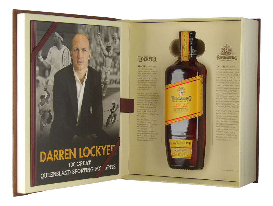 Bundaberg Darren Lockyer 100 Great QLD Sport Moment S/V 315 Rum (1x 700mL),
