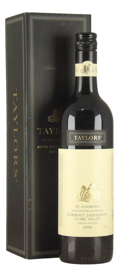 Taylors St Andrews 40th Anniversary Cabernet Sauvignon 2006 (1x 750mL), SA.