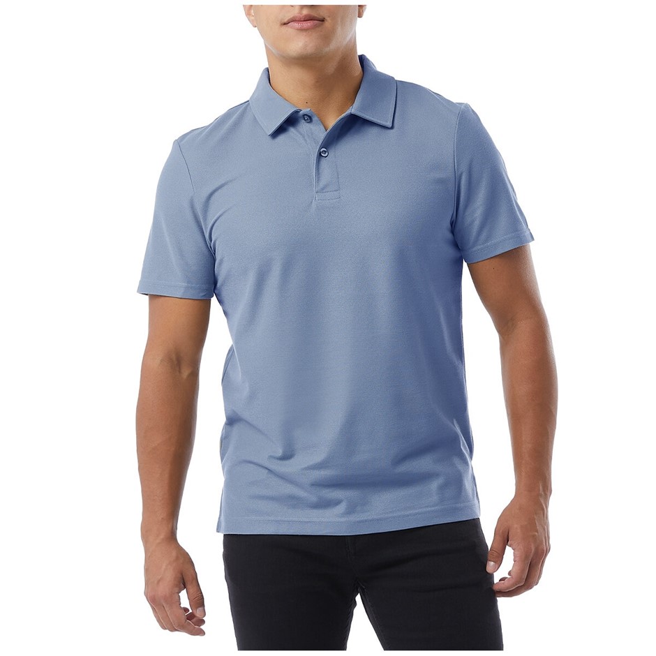 2 x 32DEGREES Men's Polo, Size 3XL, Gin. NB: may have minor pulls.
