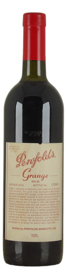 Penfolds Grange 2004 (1x 750mL) SA