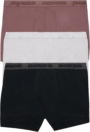 3pk x BONDS Men's Underwear Total Package Trunk, Size S, Multicolour, MVWE3
