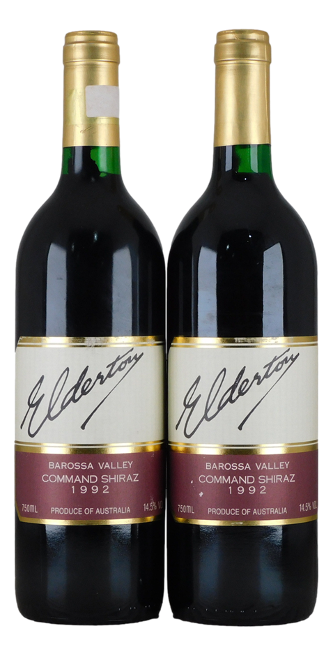 Elderton Command Shiraz 1992 (2x 750mL), Barossa Valley.