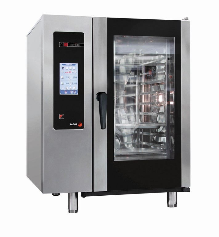 10 Trays Gas Advance Plus Touch Screen Control Combi Oven