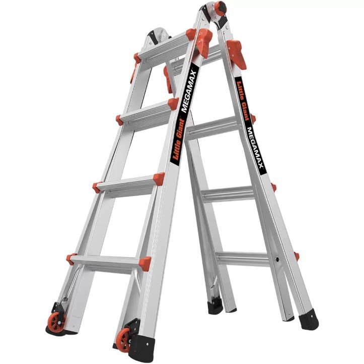 MEGAMAX Little Giant Multi-Position Ladder with Work Platform. NB: Missing