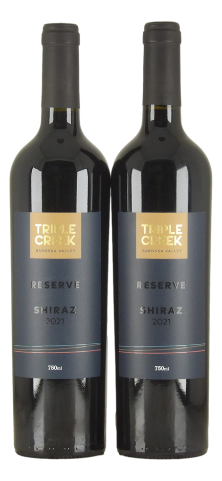 Triple Creek Reserve Shiraz 2021 (2x 750mL). SA.