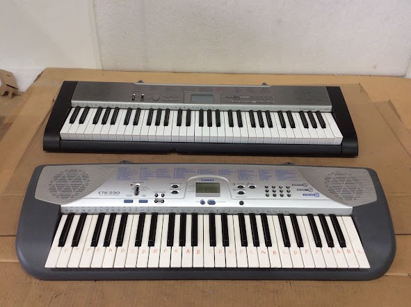 Casio LK-120&CTK-230 Electronic Keyboard (Lot of 2)