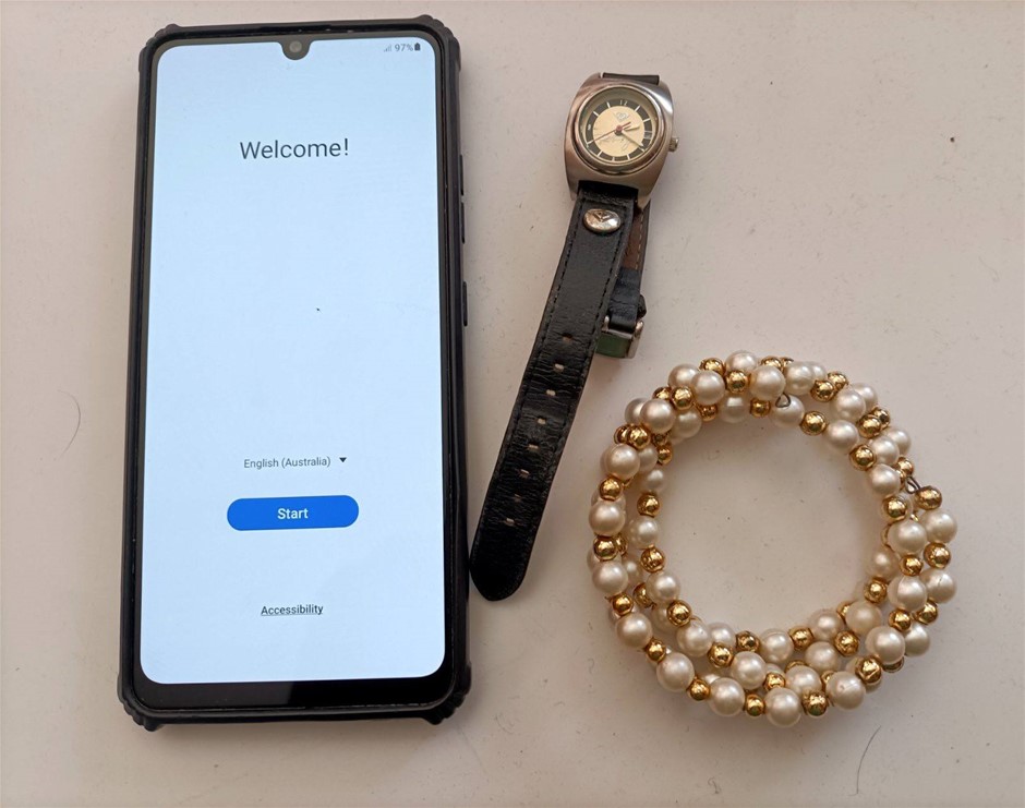 Samsung Galaxy unlock , Roxy Marbella Watch , Beaded Bracelet . Used