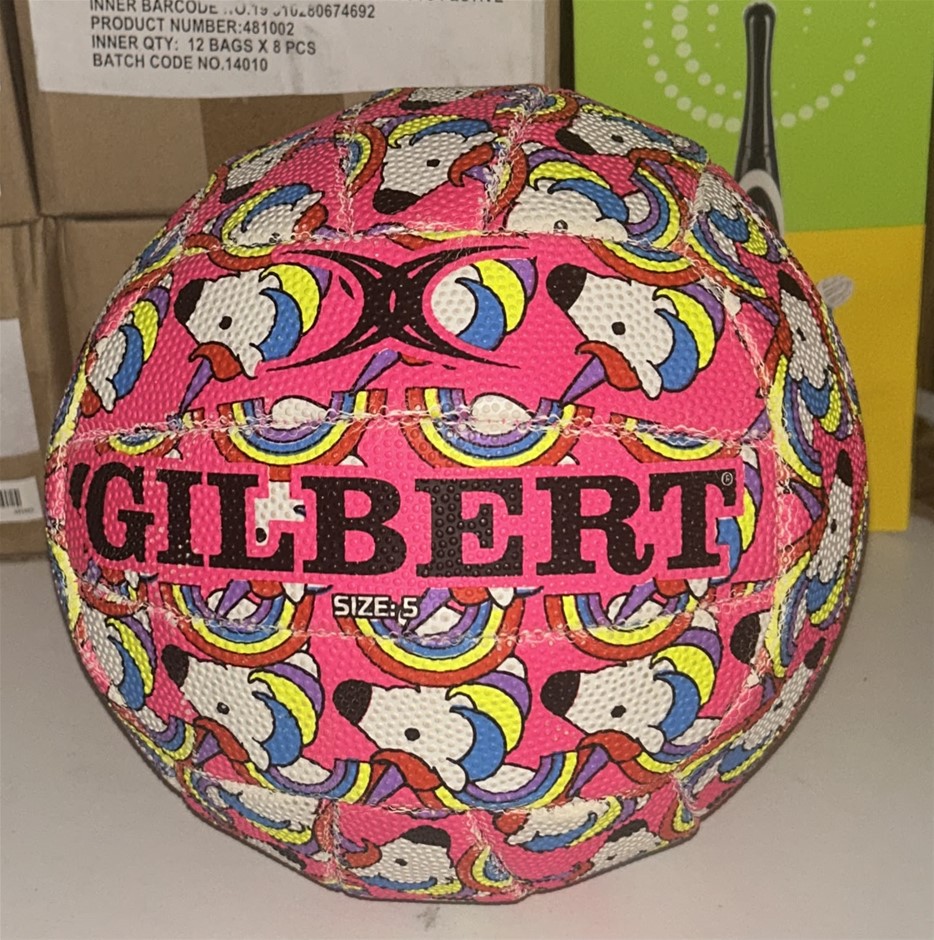 Gilbert Glam Unicorns Netball (Size: 5)