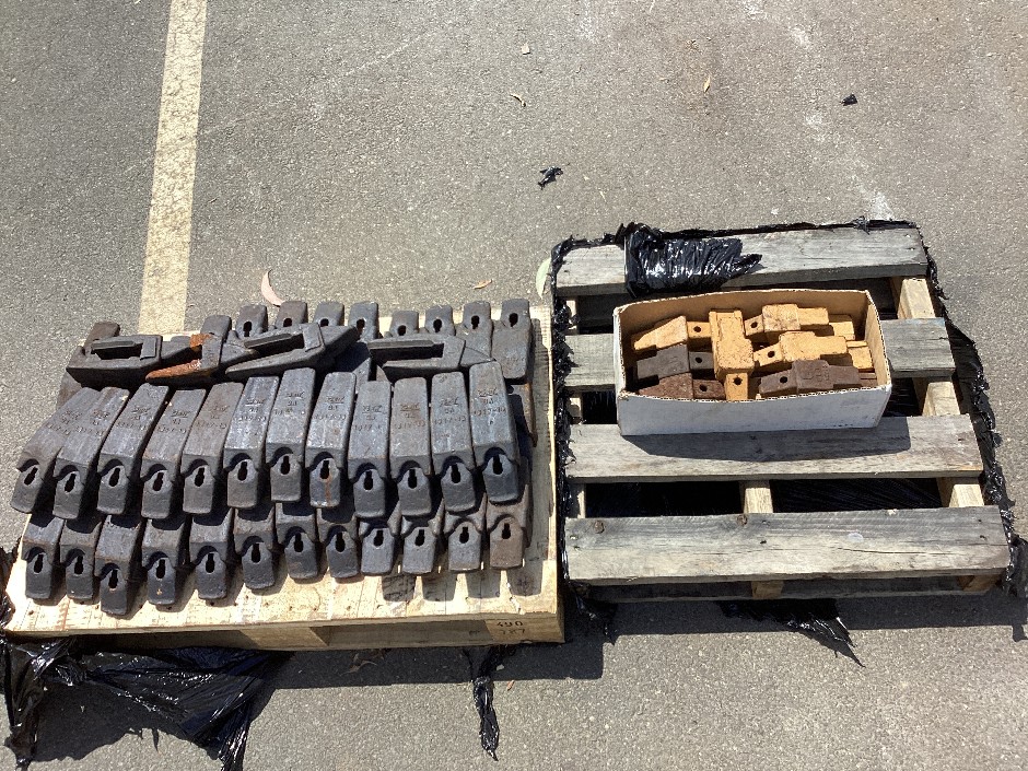 Earthmoving Machinery Attachment Parts x 2 Small Pallets