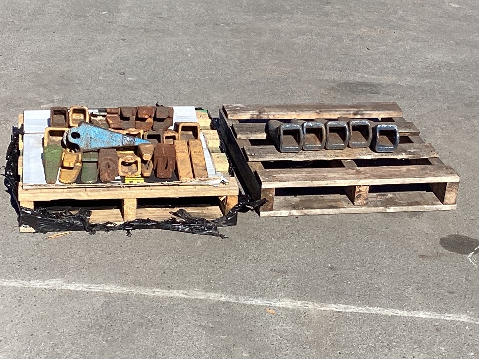Earthmoving Machinery Attachment Parts x 2 Small Pallets
