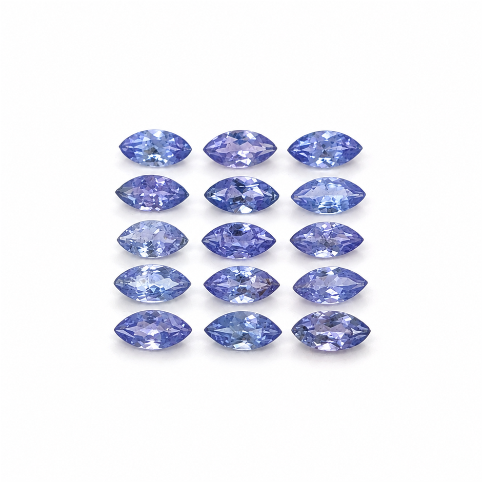 4 x 2 mm - Marquise cut parcel of Tanzanite Gemstone