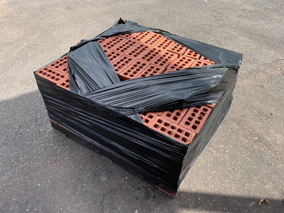 Pallet of Perforated Clay Bricks