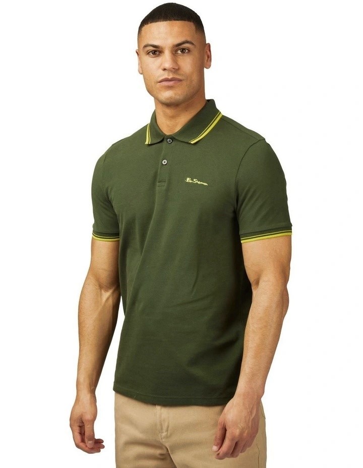 Ben Sherman Signature Pique Polo in Camouflage, 2XL