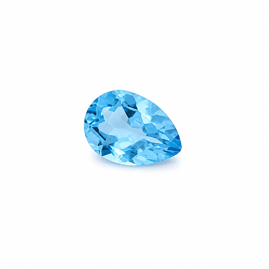 12 x 9 mm - Pear cut Blue Topaz