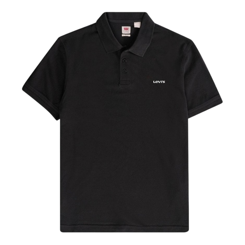 LEVI'S Men's Polo, Size L, 100% Cotton, Black/White (0002), 005RV. NB: has