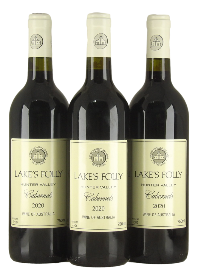 Lake's Folly Cabernets 2020 (3x 750mL), Hunter Valley.