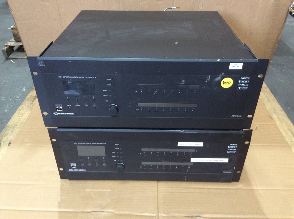 Crestron DM-MD8X8 Digital Media Matrix Switcher (Lot of 2)