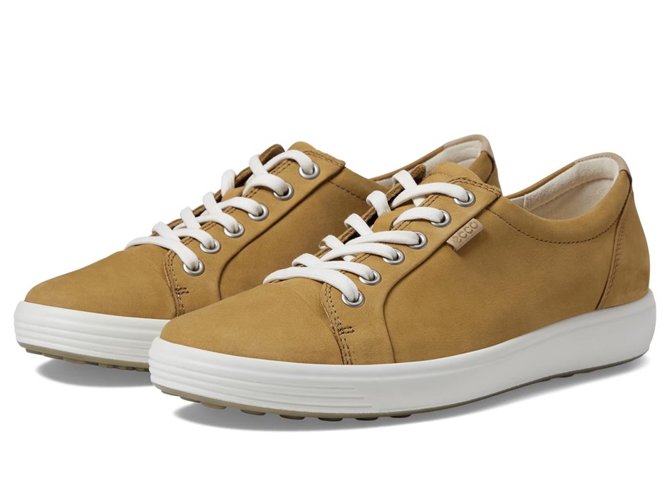 ECCO Women's Soft 7 Leather Sneaker, Cayote, EU 38/US 7-7.5 NB: no box