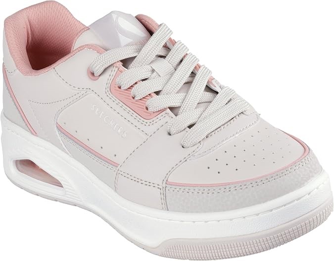 Skechers Women's Uno Court Sneaker, Courted Style - Natural Coral, US 7