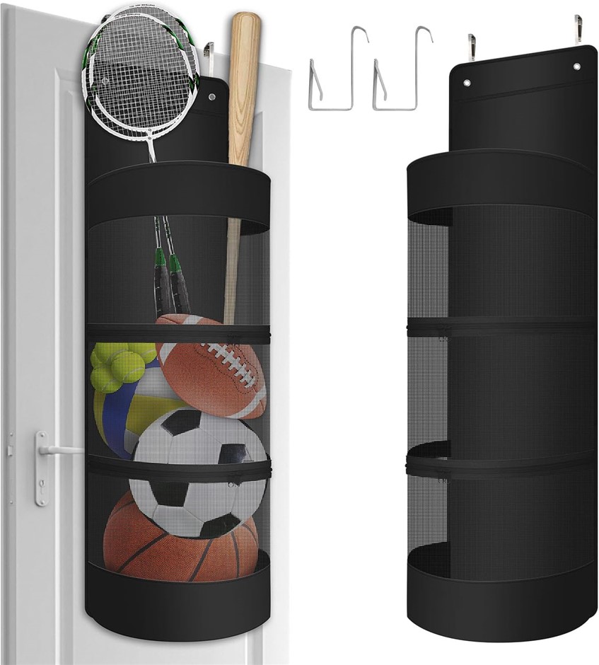 Hanging Organizer Storage, Volleyball (Black).  Buyers Note - Discount Frei