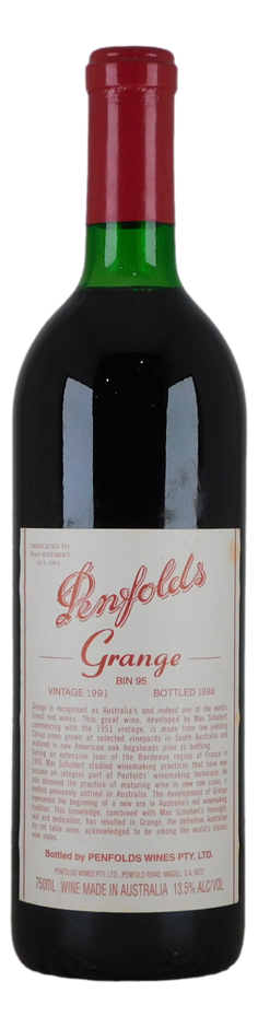 Penfolds Bin 95 Grange 1991 (1x 750mL) SA.
