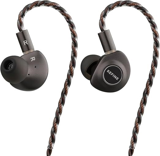 HIFIGO Kefine Delci Sinngle 10mm Dynamic Driver in-Ear Monitors, 1DD DLC +