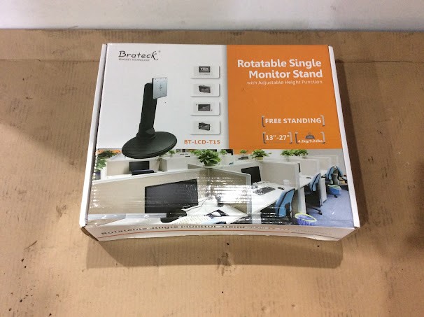 Brateck BT-LCD-T15 Rotatable Monitor Stand 13""-27"" Height Function New