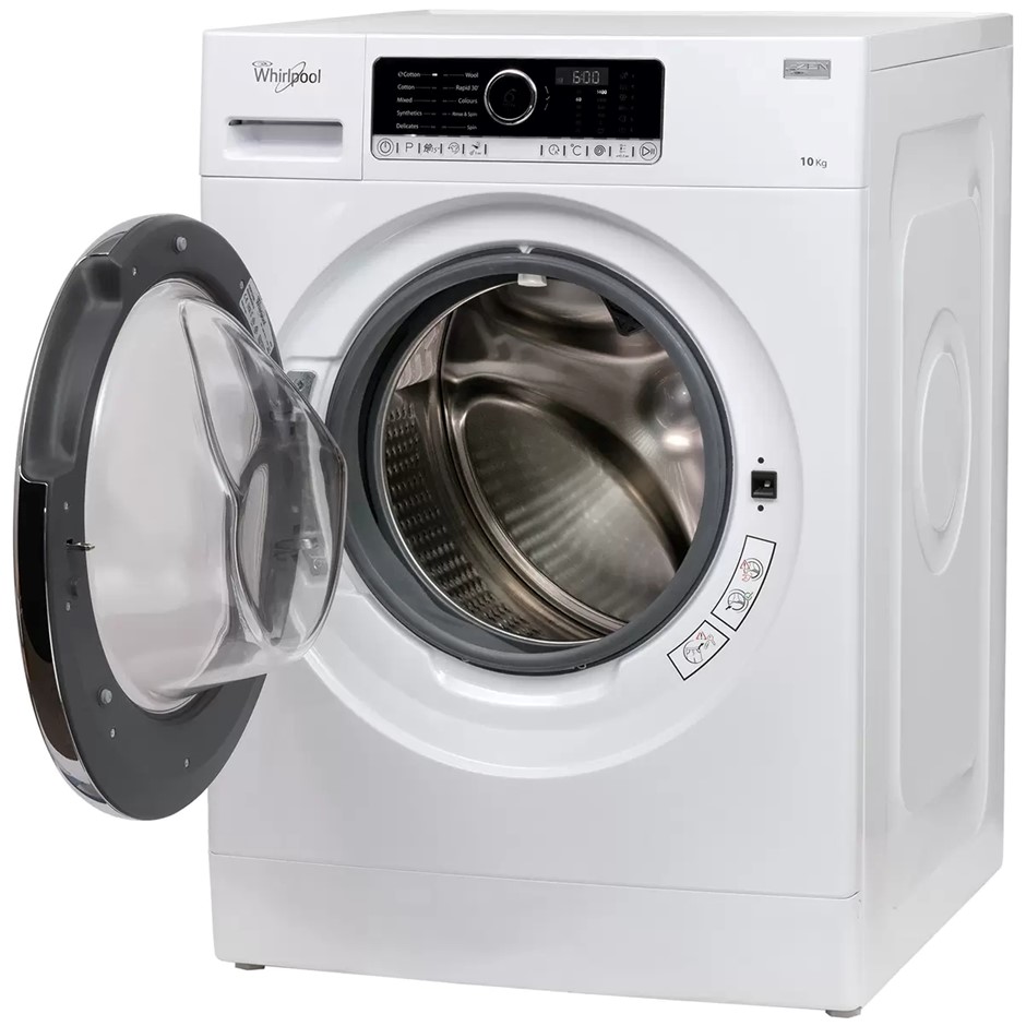 WHIRLPOOL 10kg Front Load Washing Machine, Model FSCR12420. NB: Has been us