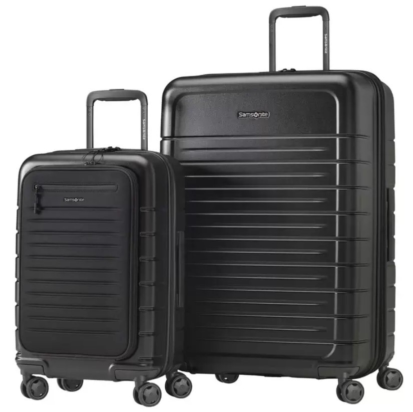 SAMSONITE Variate 2 Piece Luggage Set, Large: 64cm, Small: 46cm, Black.
