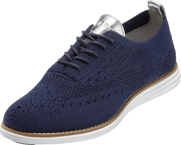 Cole Haan Women's OriginalGrand Stitchlite Wingtip Oxford, Blue US7.5
