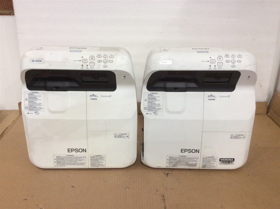 Epson EB-695Wi LCD Projector (Lot of 2)