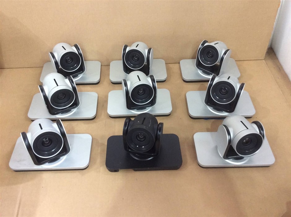 Polycom MPTZ-11 and MPTZ-10 Color Cameras (Lot of 9)