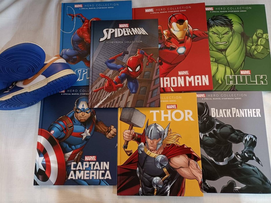 Marvel Superhero Storybooks & Nike US Size 5Y Shoes