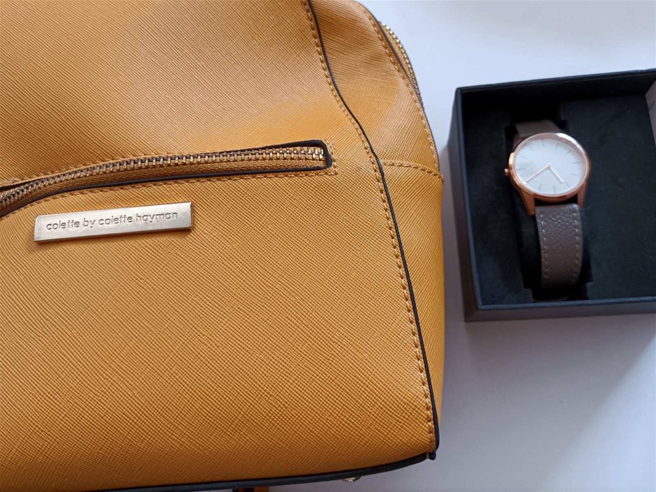 Uniform Wares Lady's Swiss Watch and Collette Hayman Bag .New