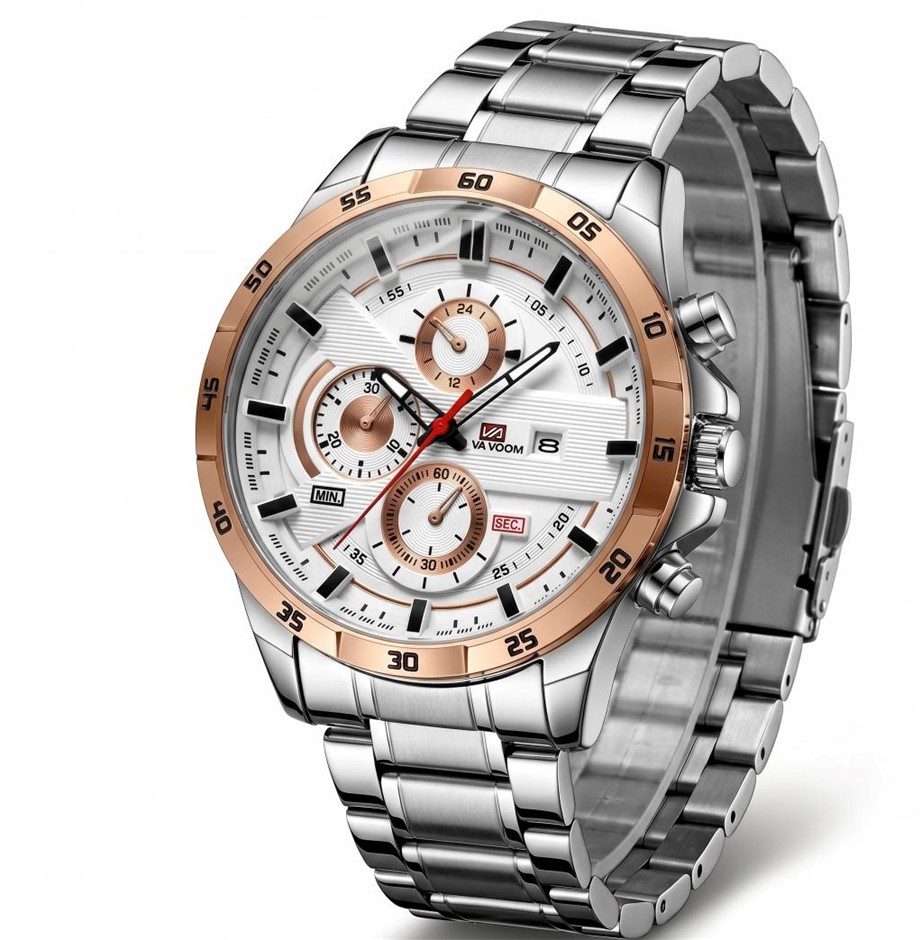 Jewelz Merchants Black Friday Special – Stainless Steel Waterproof Watch