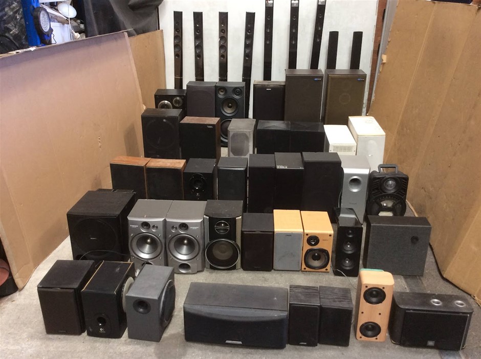 Mixed Brands Tower Bookshelf Center Speakers And Subwoofers