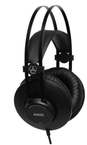 AKG K52 High Performance Closed-Back Monitoring Headphones, Black. NB: Not