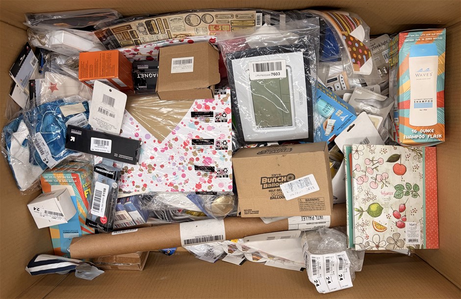 Assorted Box of Household Items. Items may not be in original packaging and