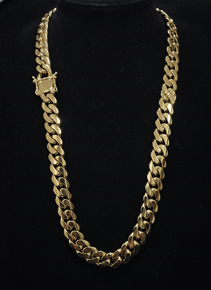 Jewelz Merchants Cuban Link Chain Necklace-Quality Guarantee-66cm-12mm