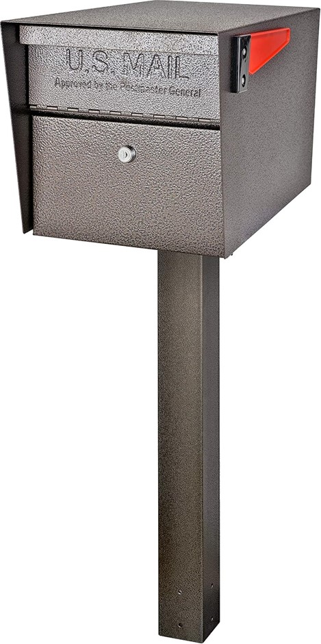 Mail Boss 7123 In Ground Steel Post, Bronze