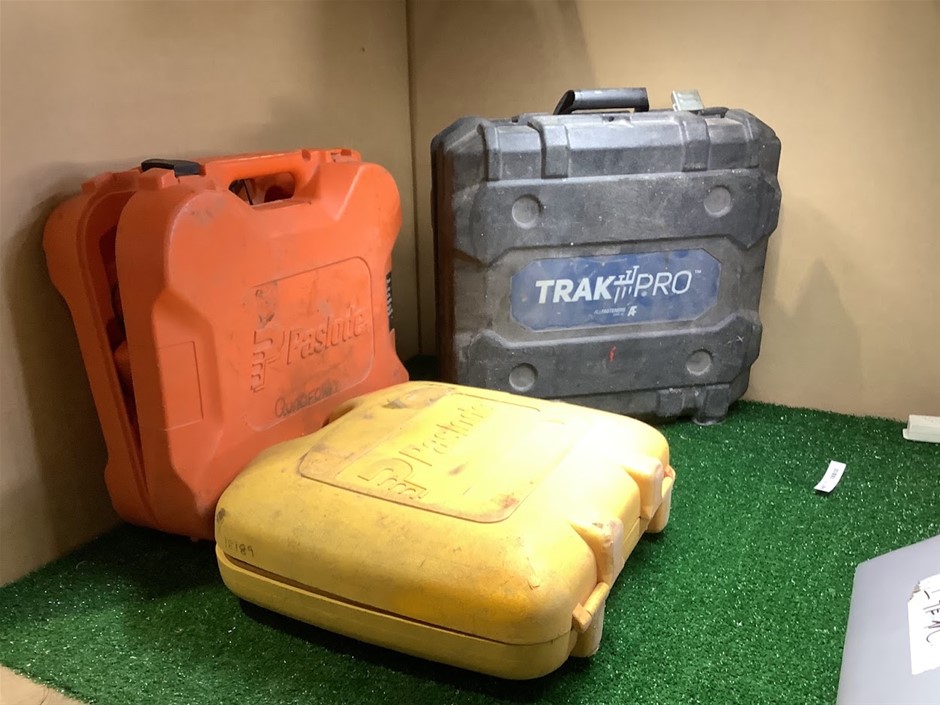 Paslode Impulse & TrakPro Cordless Nail Guns And Nailer Kits (Lot of 3)
