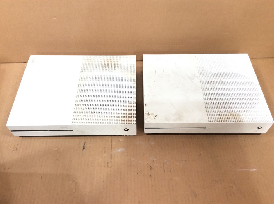Microsoft Xbox One S 1681 Game Consoles (Lot of 2)