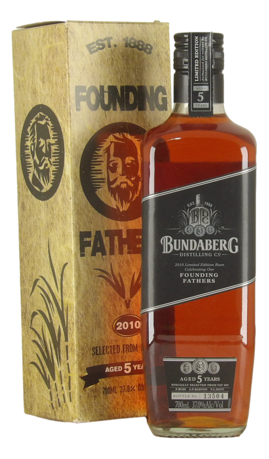 Bundaberg Founding Fathers 5 Year Old Limited Edition Rum 2010 (1x 700mL)
