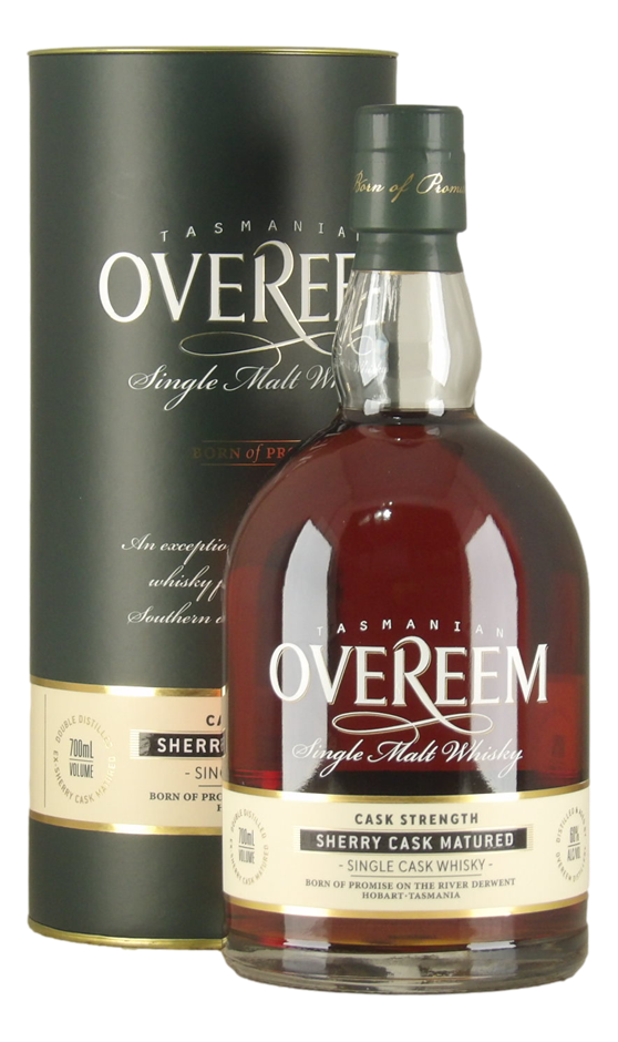 Overeem Cask Strength Sherry Cask Matured (Tasmanian) (1x 700mL).