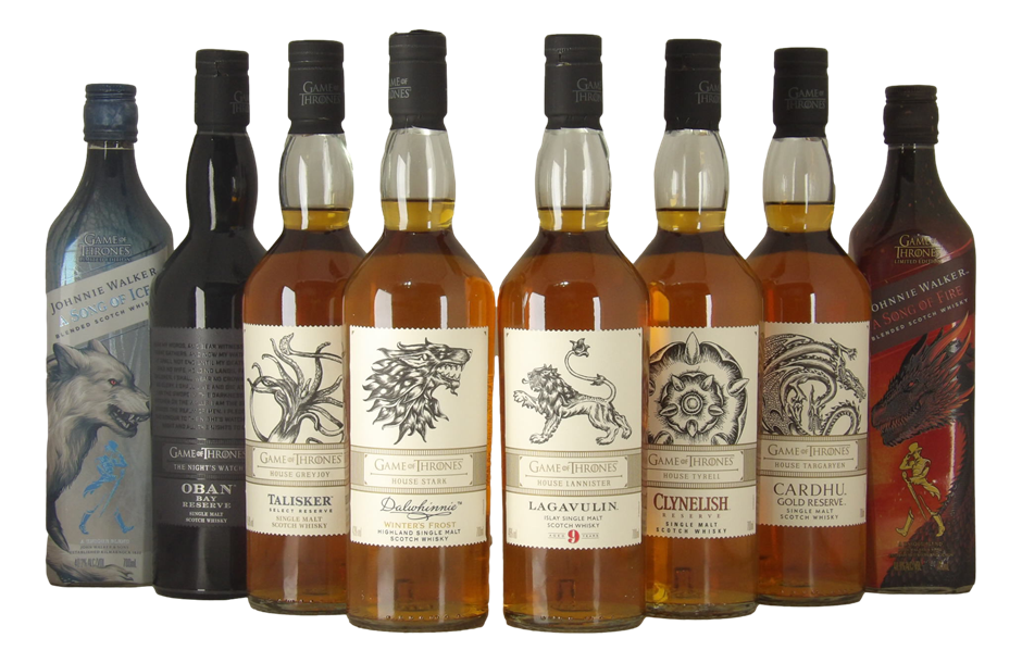 Game of Thrones Whisky Collection Complete Set (8x 700mL)